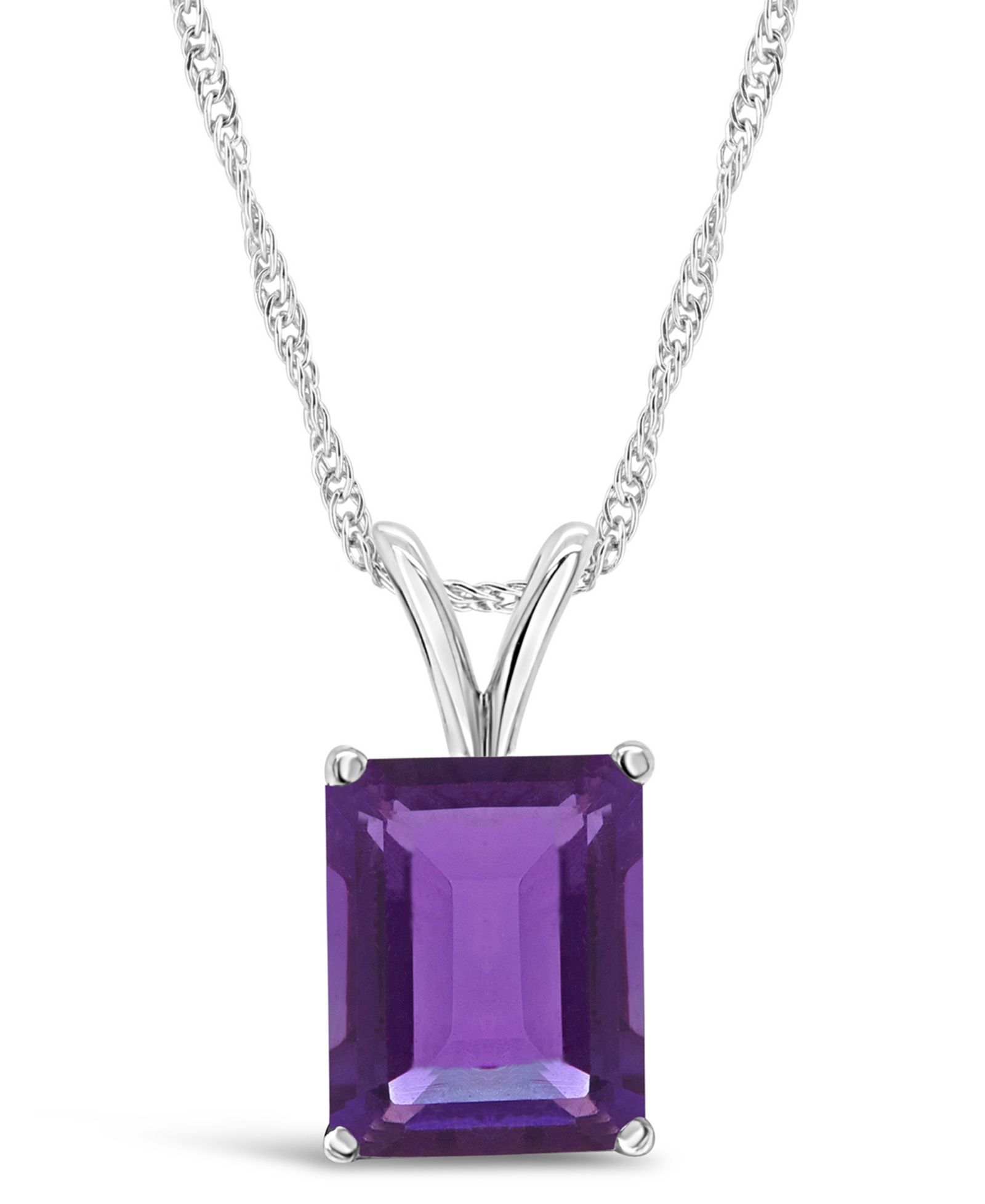 Blue Topaz (3  ct. t.w.) Pendant Necklace in Sterling Silver. Also Available in Amethyst and Citrine