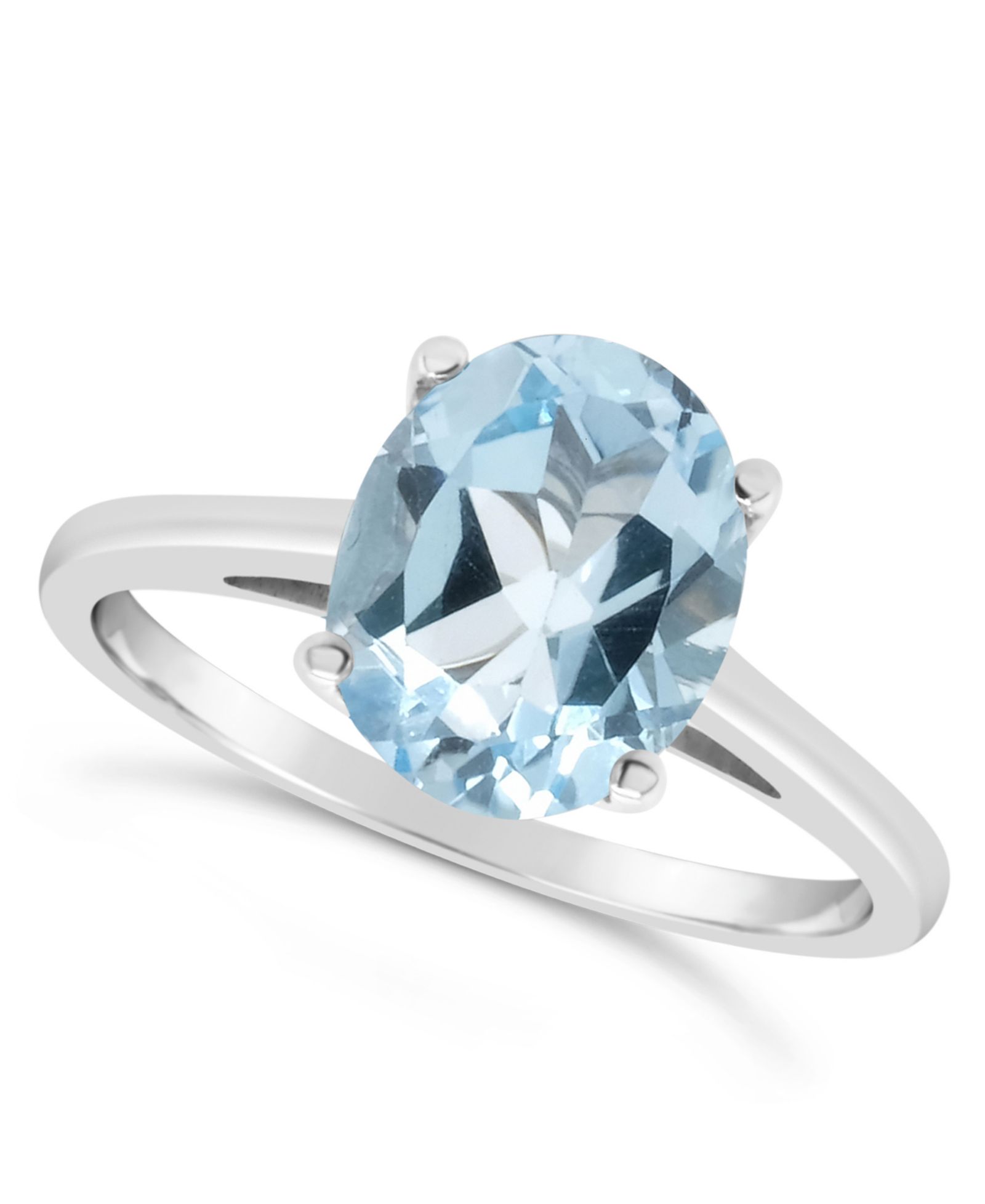 Sky Blue Topaz (3  ct. t.w.) Ring in Sterling Silver. Also Available in Rose Quartz (2-1/4 ct. t.w.)