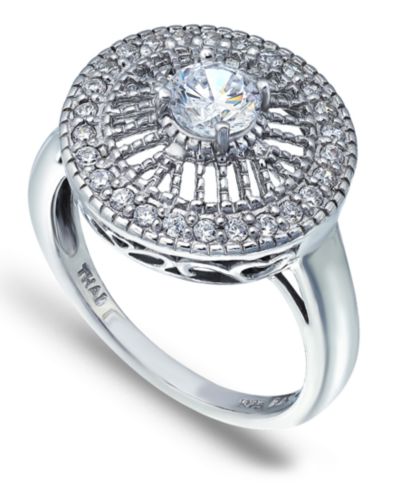 Macy's Cubic Zirconia Medallion Ring