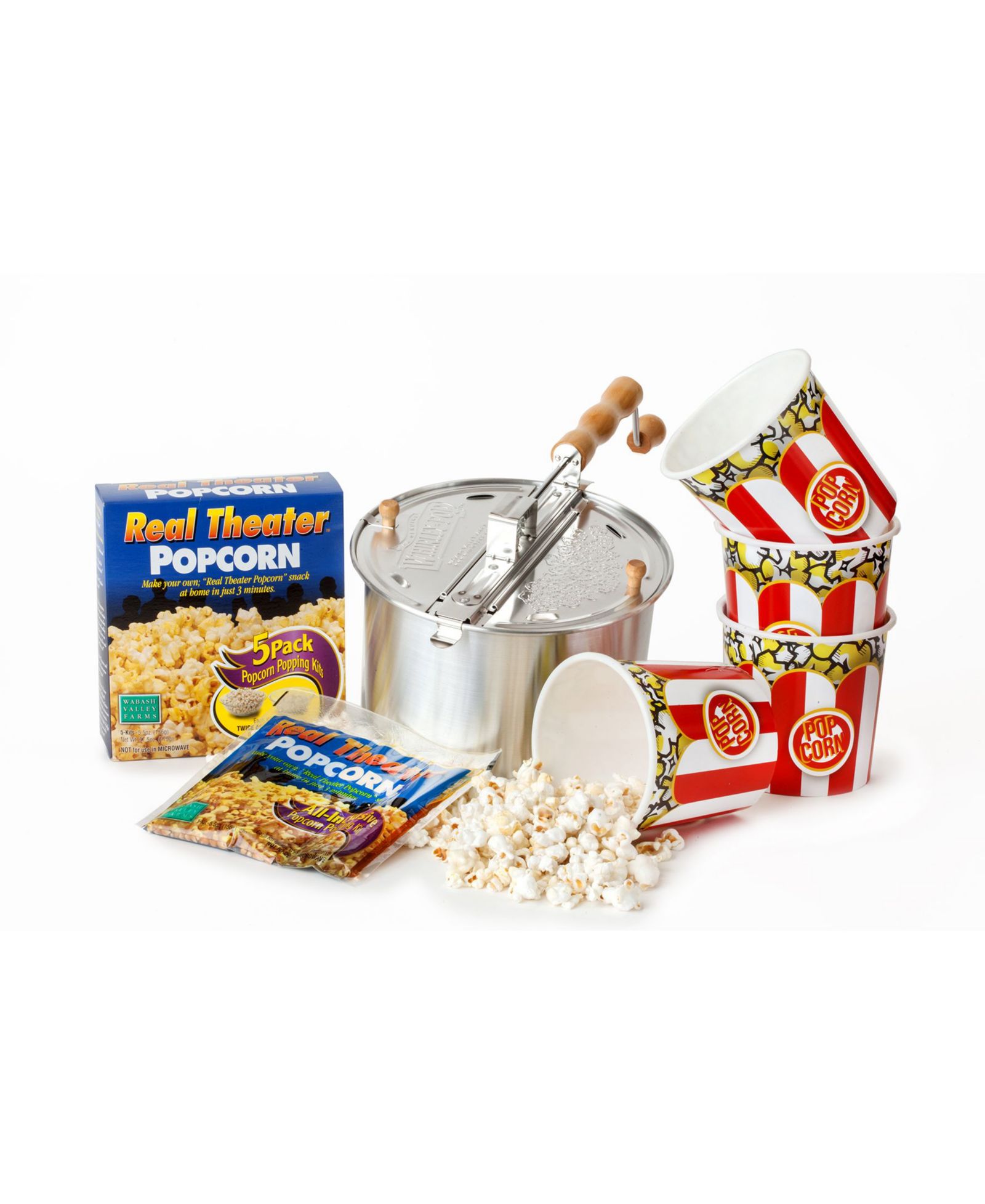 Wabash Valley Farms Whirley-Pop Popcorn Popper Starter Set