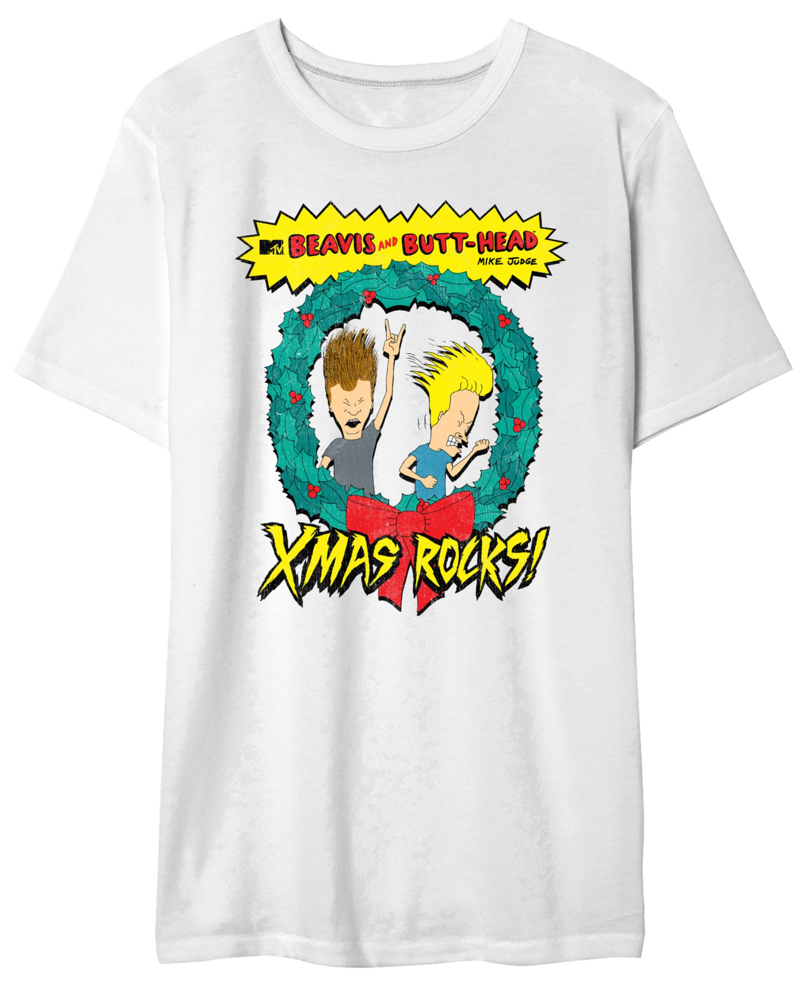 AIRWAVES Beavis Butthead Wreath Men's Graphic T-Shirt