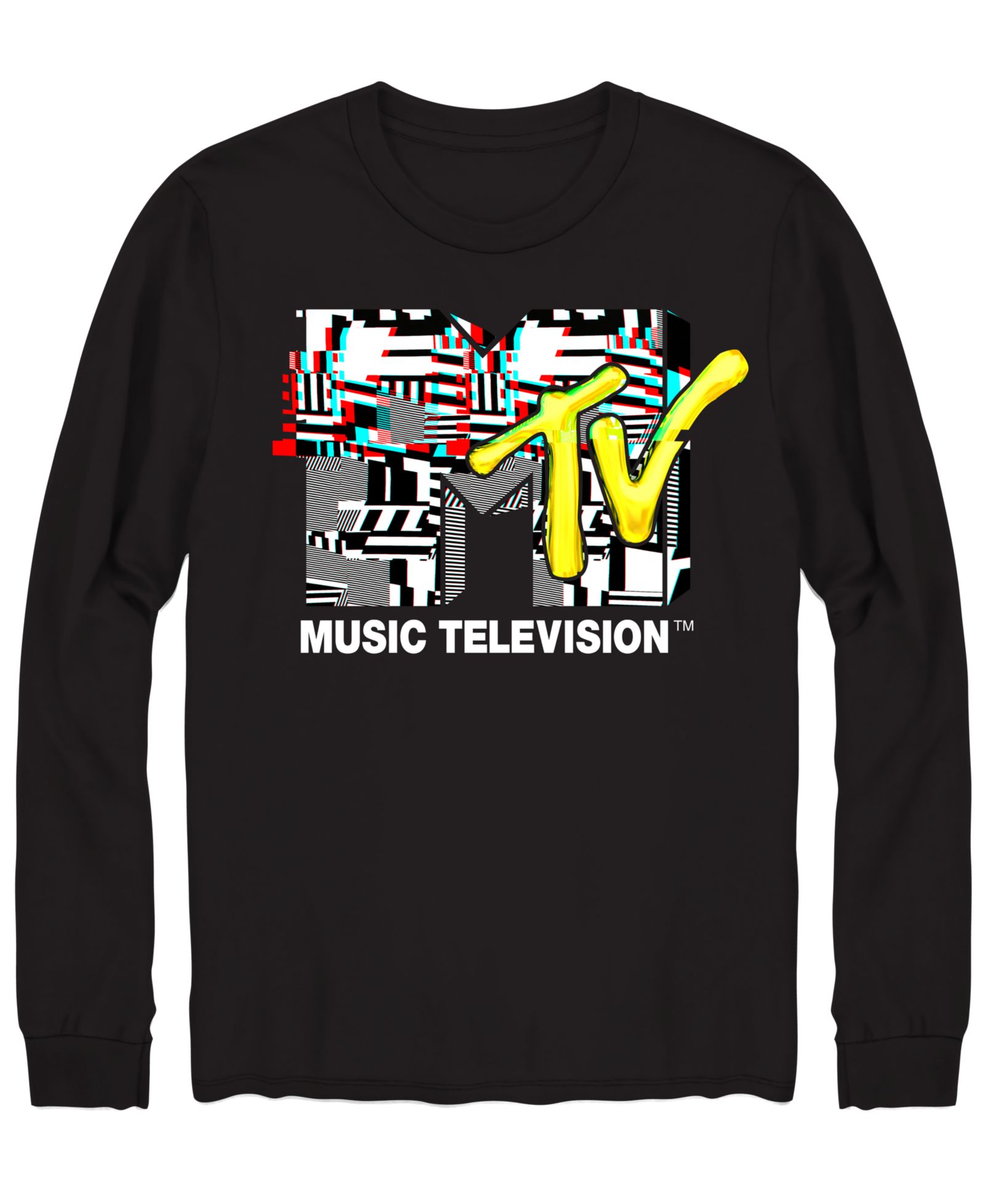 AIRWAVES Men's MTV Glitch Graphic T-Shirt