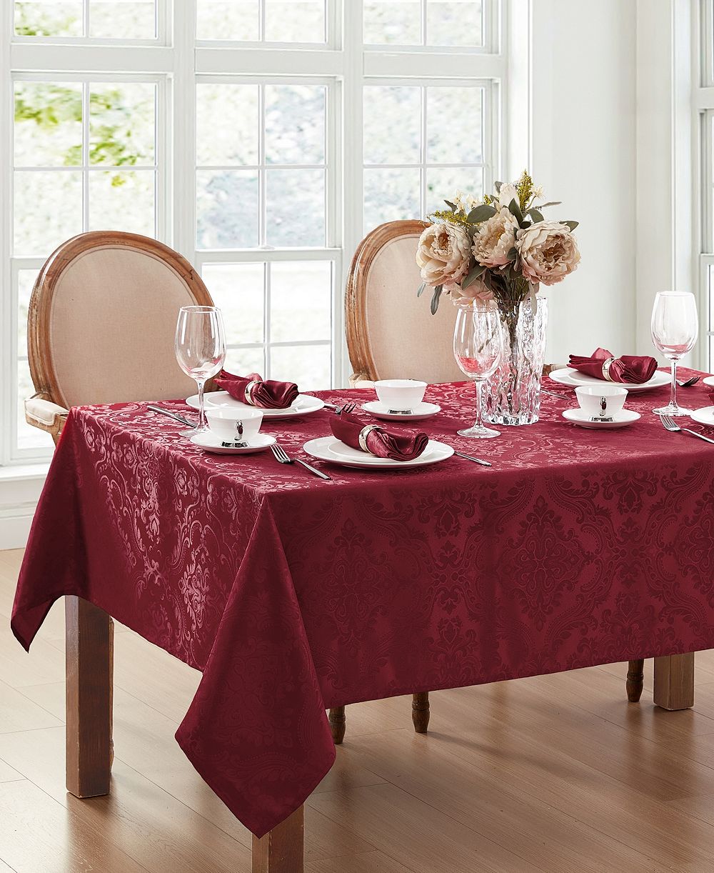 Elrene Caiden Elegance Damask Tablecloth - 60" x 84" Oblong