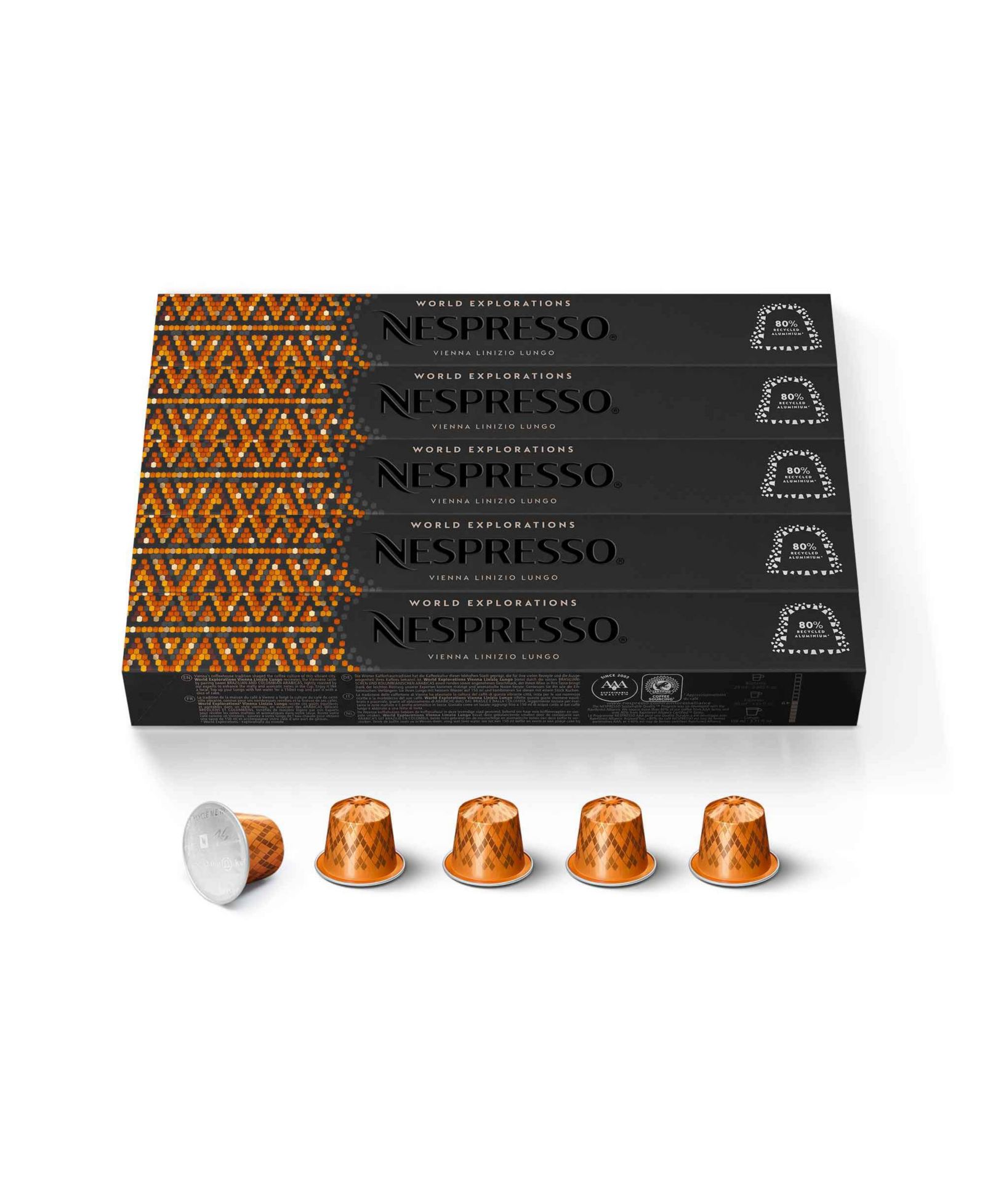 Капсулы Nespresso OriginalLine, Vienna Linizio Lungo, 50-Count