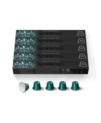 Капсулы Nespresso OriginalLine, Stockholm Fortissio Lungo, Dark Roast Coffee, 50 Count