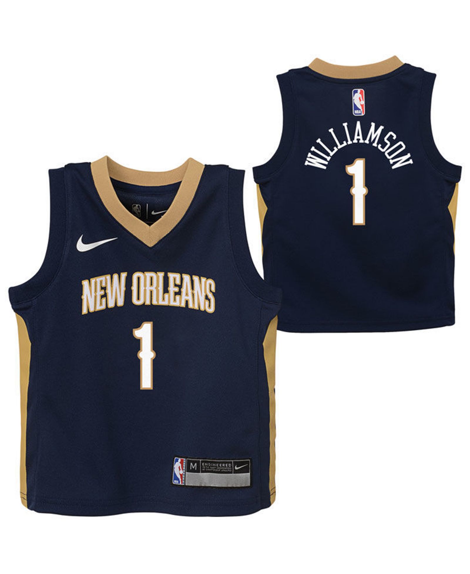 Детская джерси Nike Zion Williamson New Orleans Pelicans Icon Replica для мальчиков и девочек