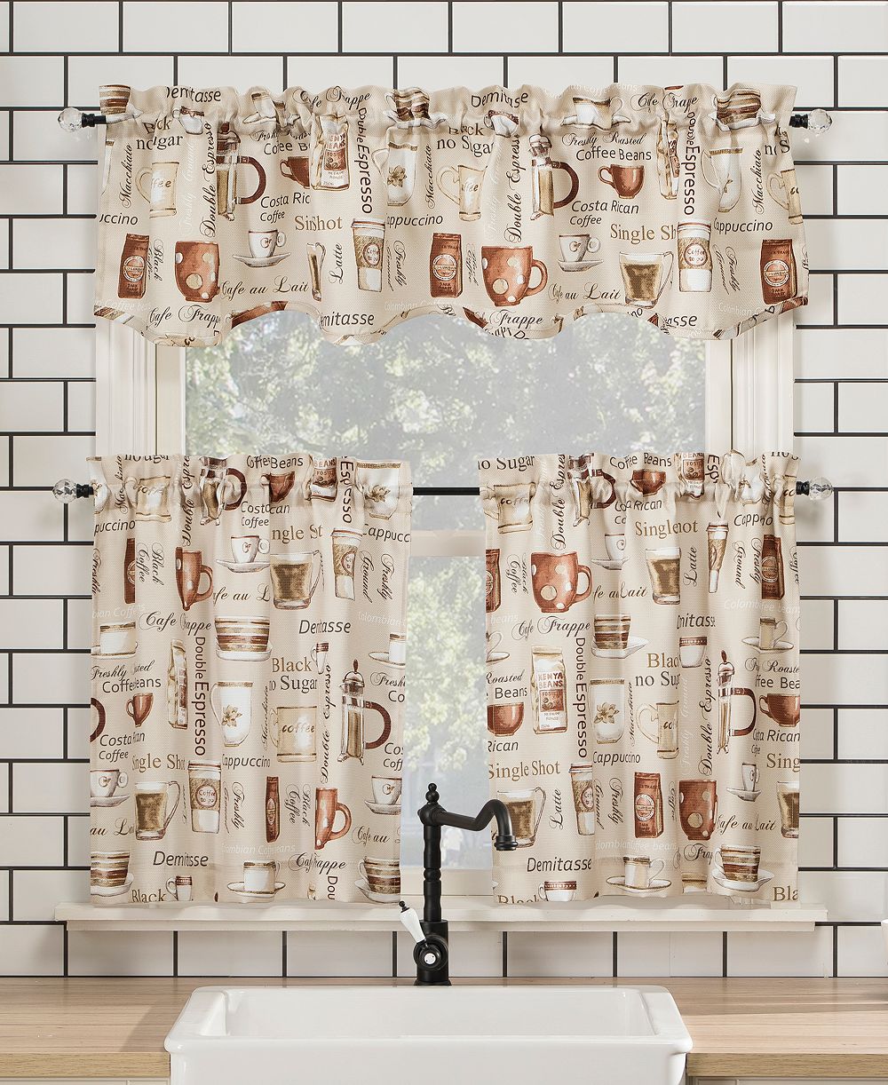 No. 918 Набор кухонных занавесок Bristol Coffee Shop Semi-Sheer