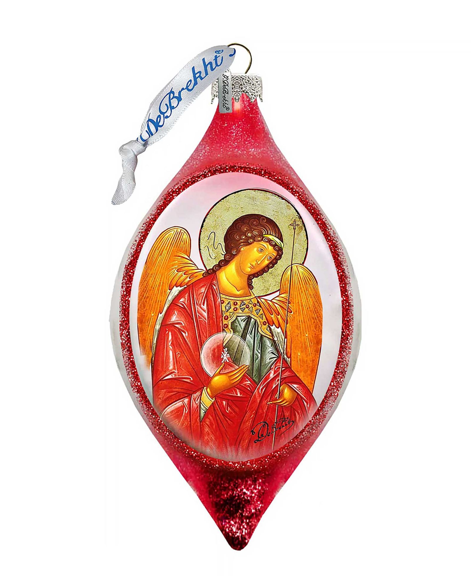 Стеклянное украшение G.DeBrekht Saint Michael Drop Glass Ornament
