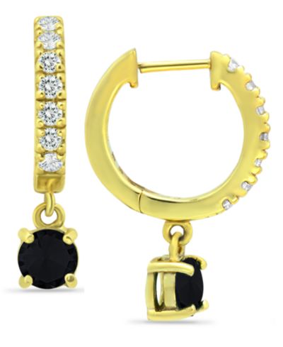 Серьги-кольца Giani Bernini с кубическим цирконием в серебре или 18k Gold
