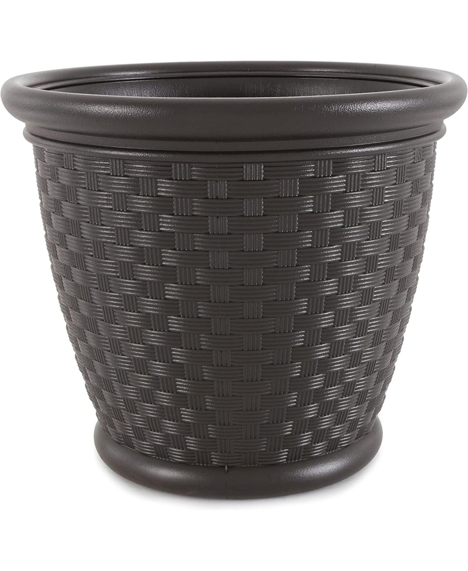 Suncast Sonora декоративный садовый вазон из смолы Wicker, 18 дюймов
