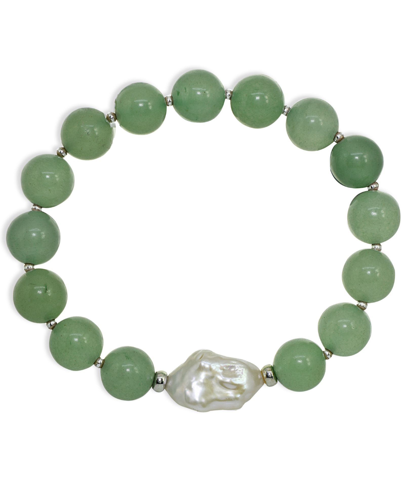 Браслет Macy's Genuine Stone Bead Biwa Pearl Stretch