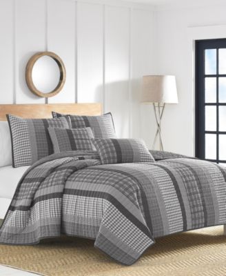 Nautica Gulf Shores Cotton Reversible 2-Pc. Quilt Set, Twin