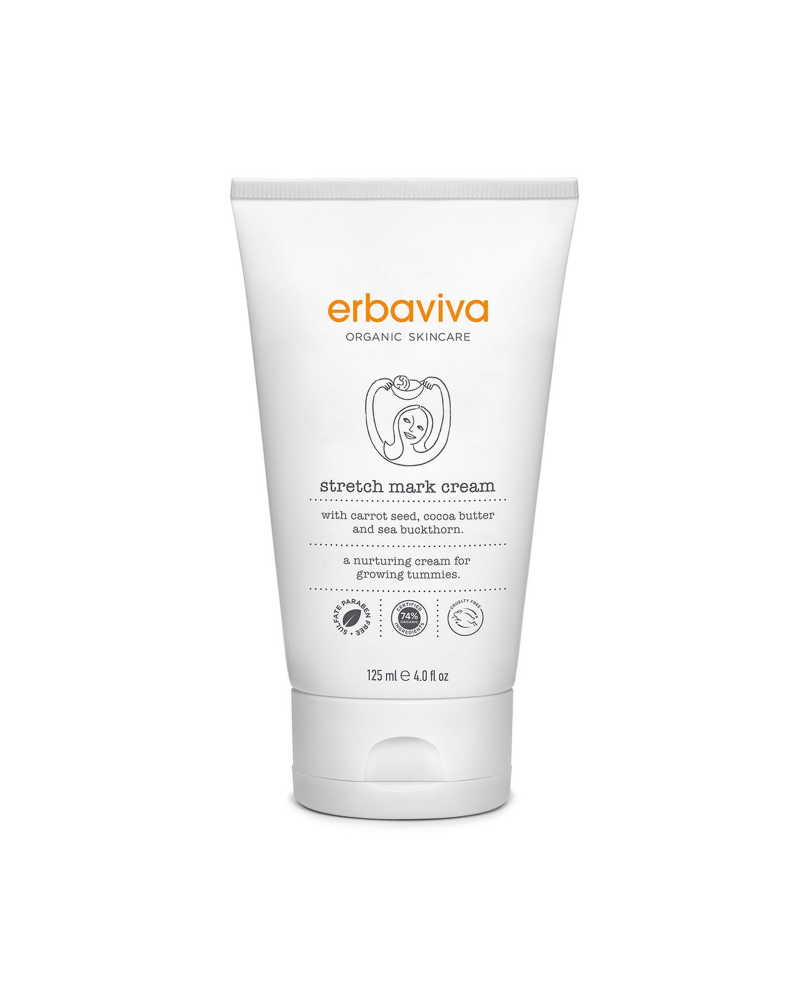 Erbaviva крем от растяжек, 4 oz.