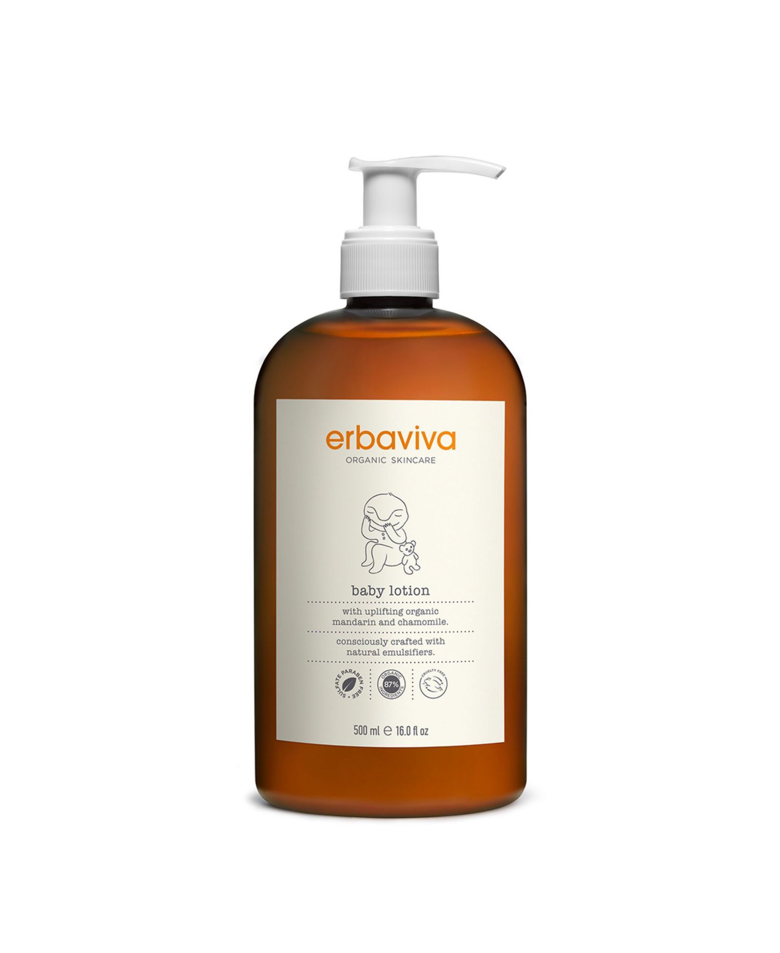 Erbaviva лосьон для тела детской 16 oz.