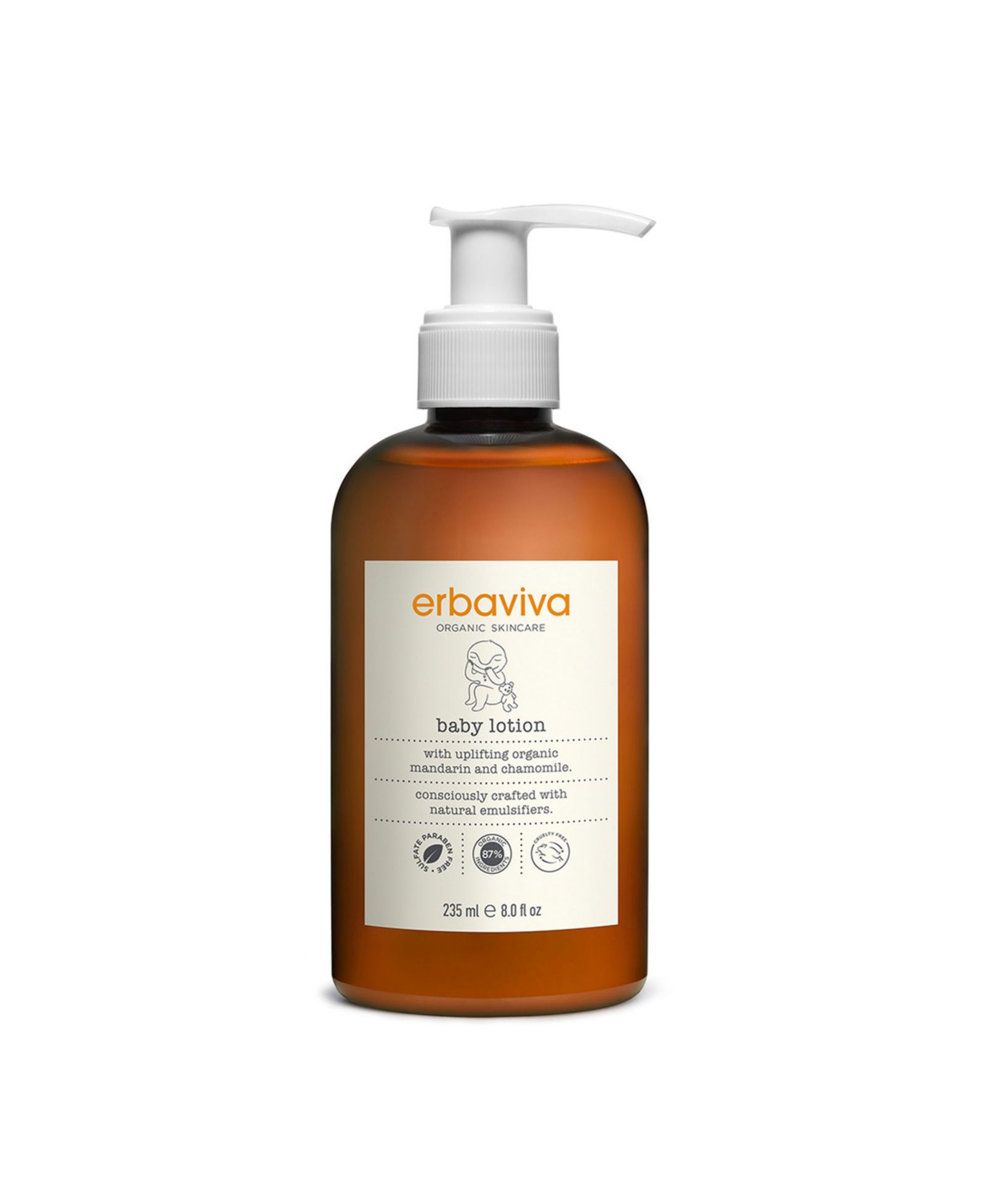Лосьон для тела Erbaviva Baby, 8 oz.