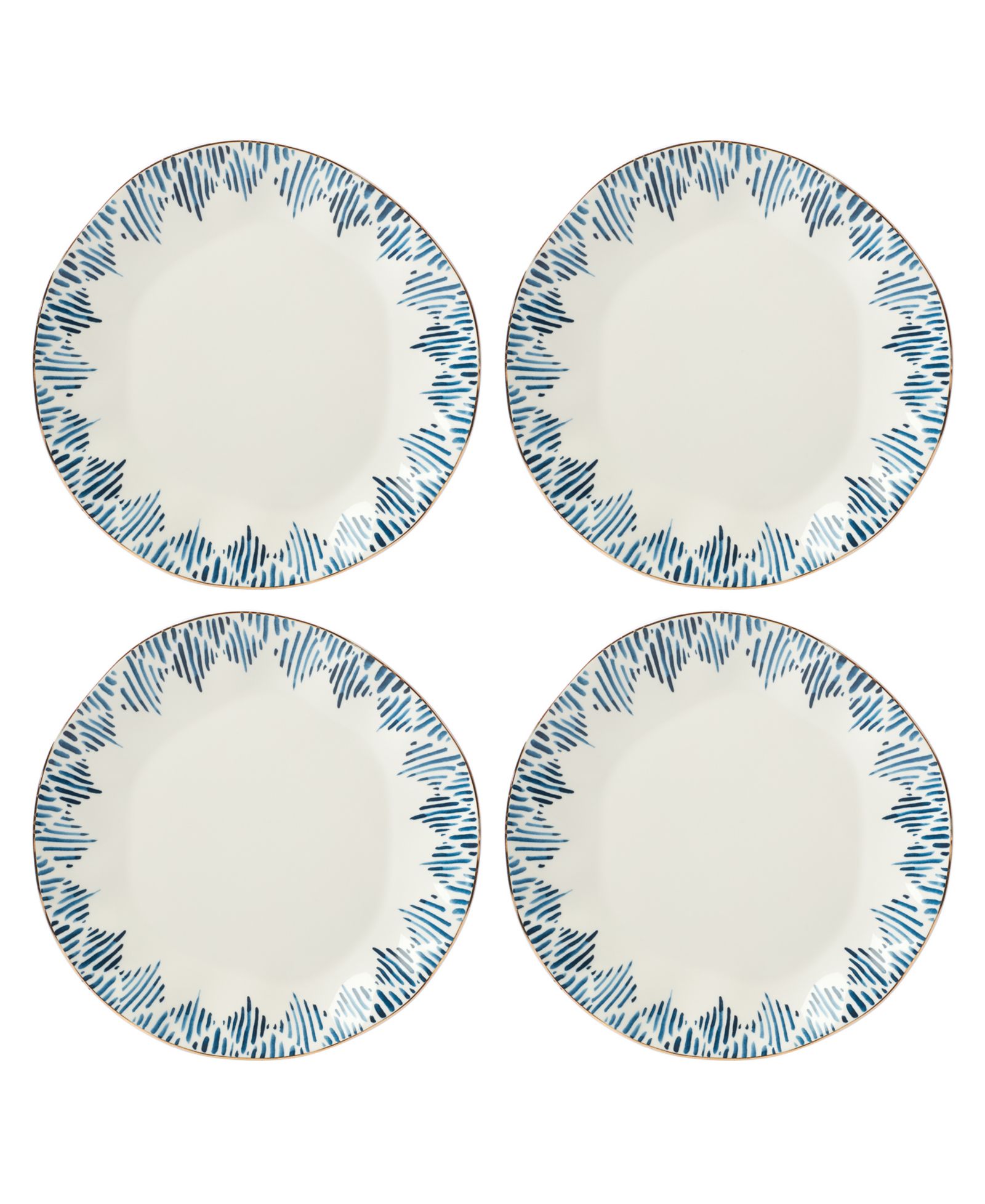 Обеденные тарелки Lenox Blue Bay, набор из 4 штук
