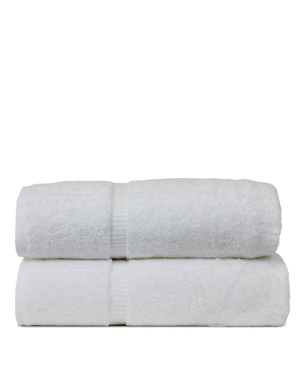 BC Bare Cotton Luxury Hotel Spa Towel Turkish Cotton Bath Towels, Set of 2