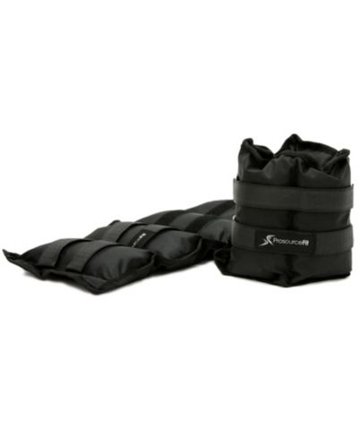 ProsourceFit Ankle Weights 5 lb, Set of 2, Black