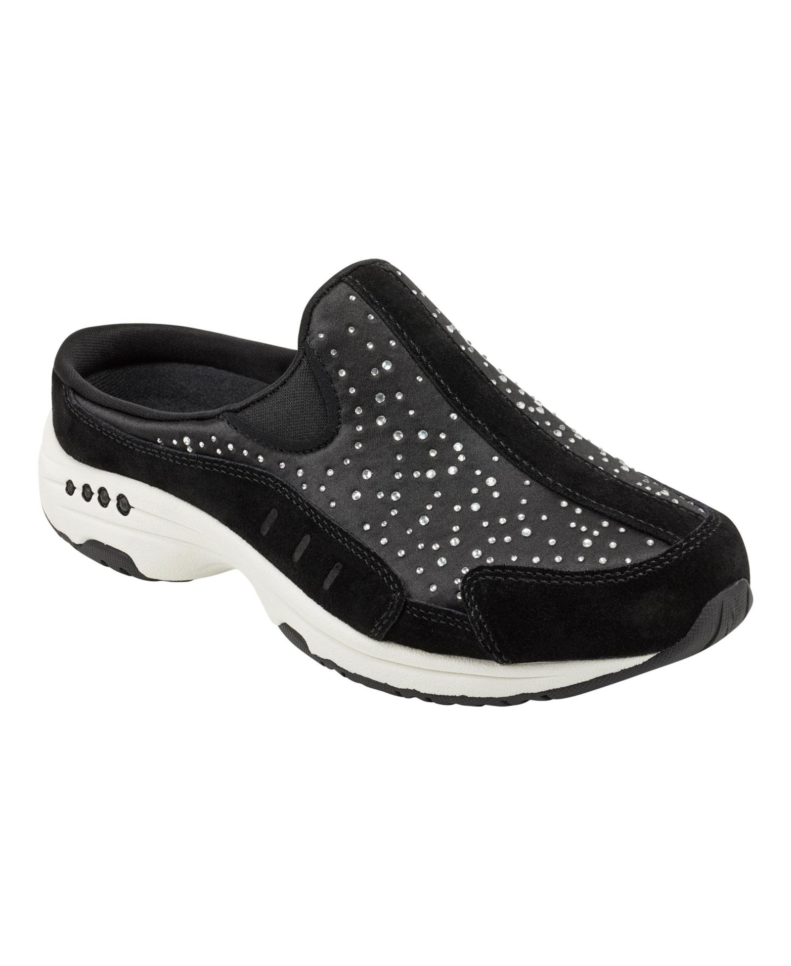 Easy Spirit Women's Travelstones Rhinestone Slip-On Mules