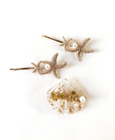 Набор заколок для волос Soho Style Mermaid Starfish and Seashell из трех предметов