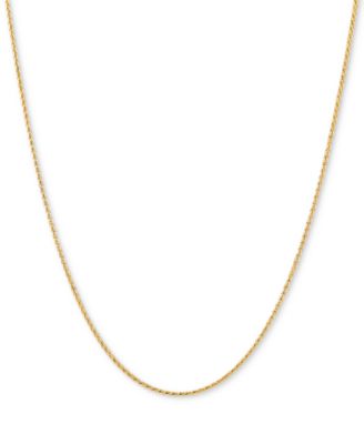 Italian Gold Wheat Link 20" Chain Necklace in 14k Gold