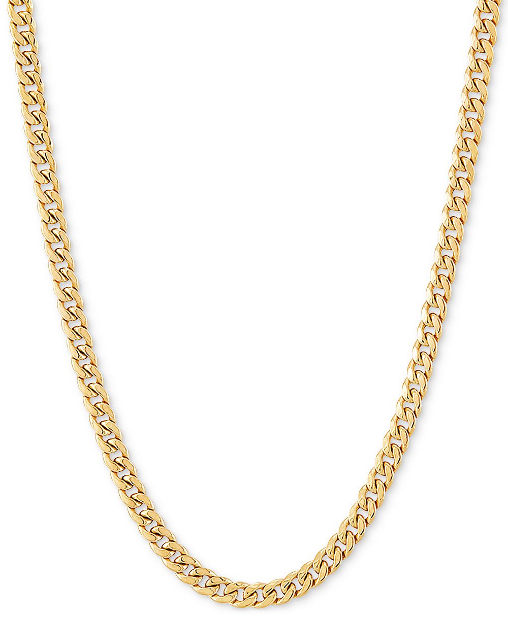 Lightweight Miami Cuban Link 18" Chain Necklace (3mm) in 14k Gold