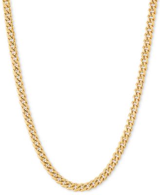 Lightweight Miami Cuban Link 18" Chain Necklace (3mm) in 14k Gold