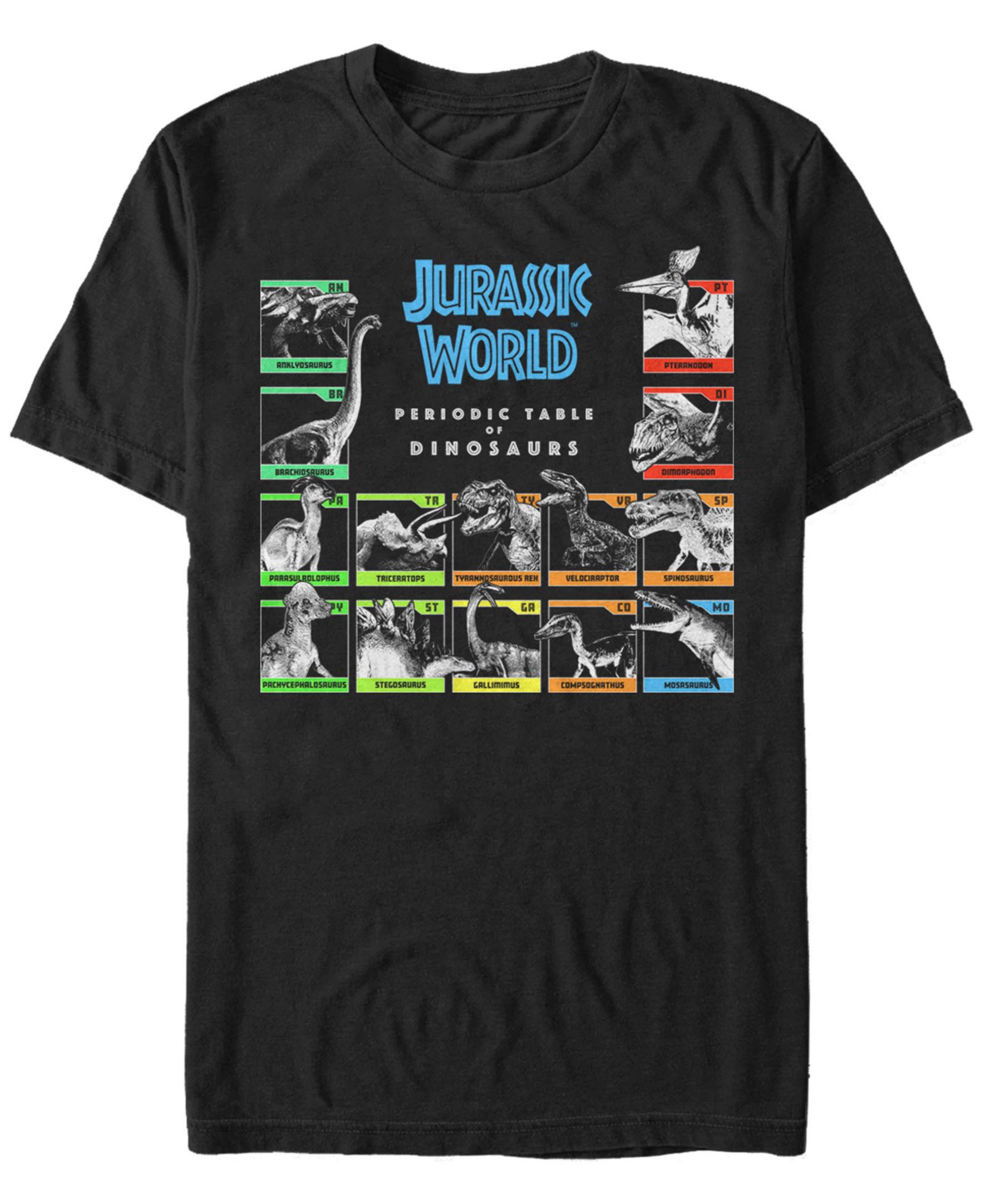 Мужская футболка Fifth Sun Periodic Table of Dinosaurs Short Sleeve