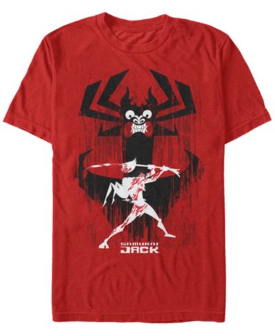 Мужская футболка Fifth Sun Samurai Jack Aku Sword Fight Splatter с коротким рукавом