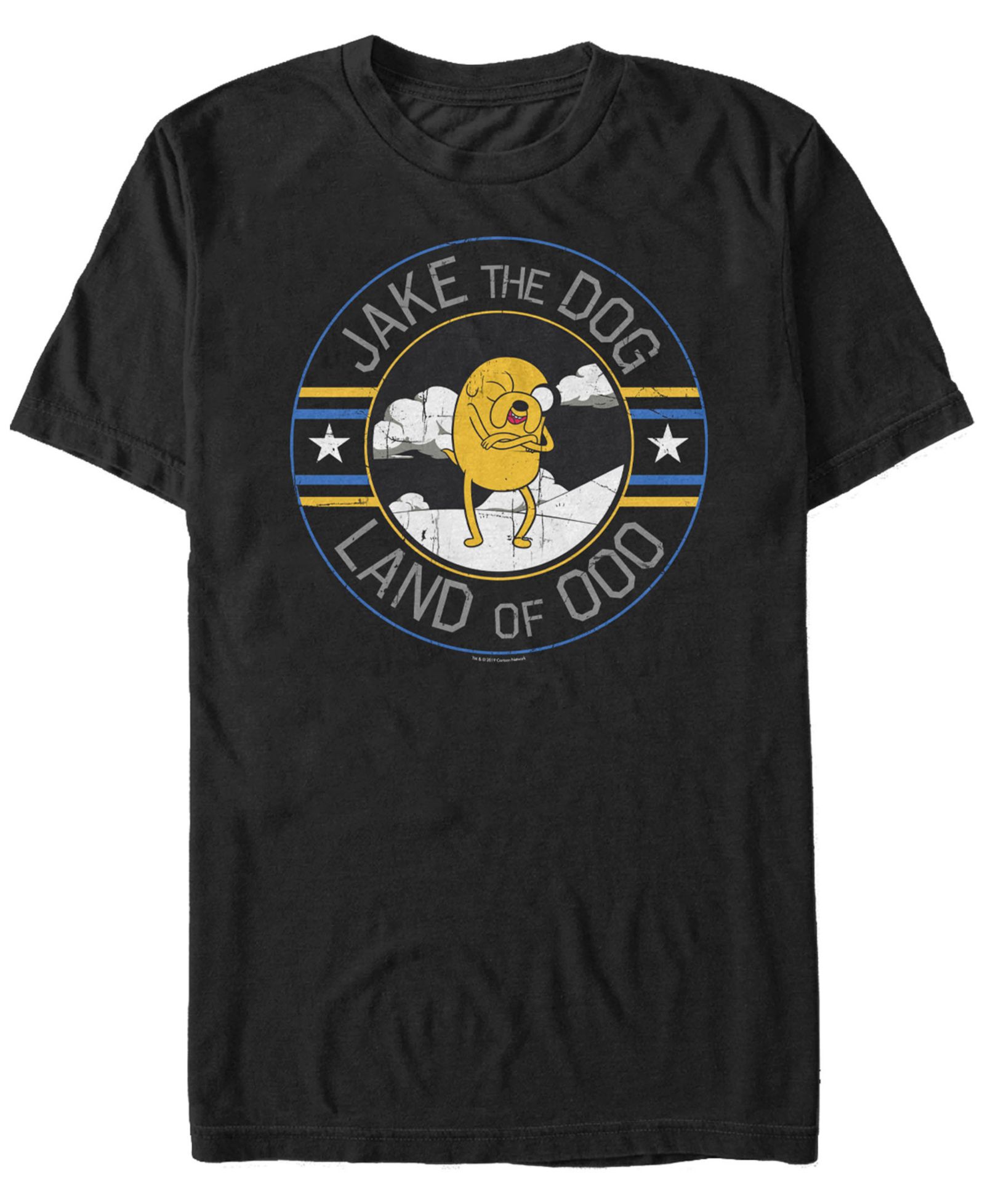 Fifth Sun Мужская футболка Adventure Time Jake The Dog, с коротким рукавом