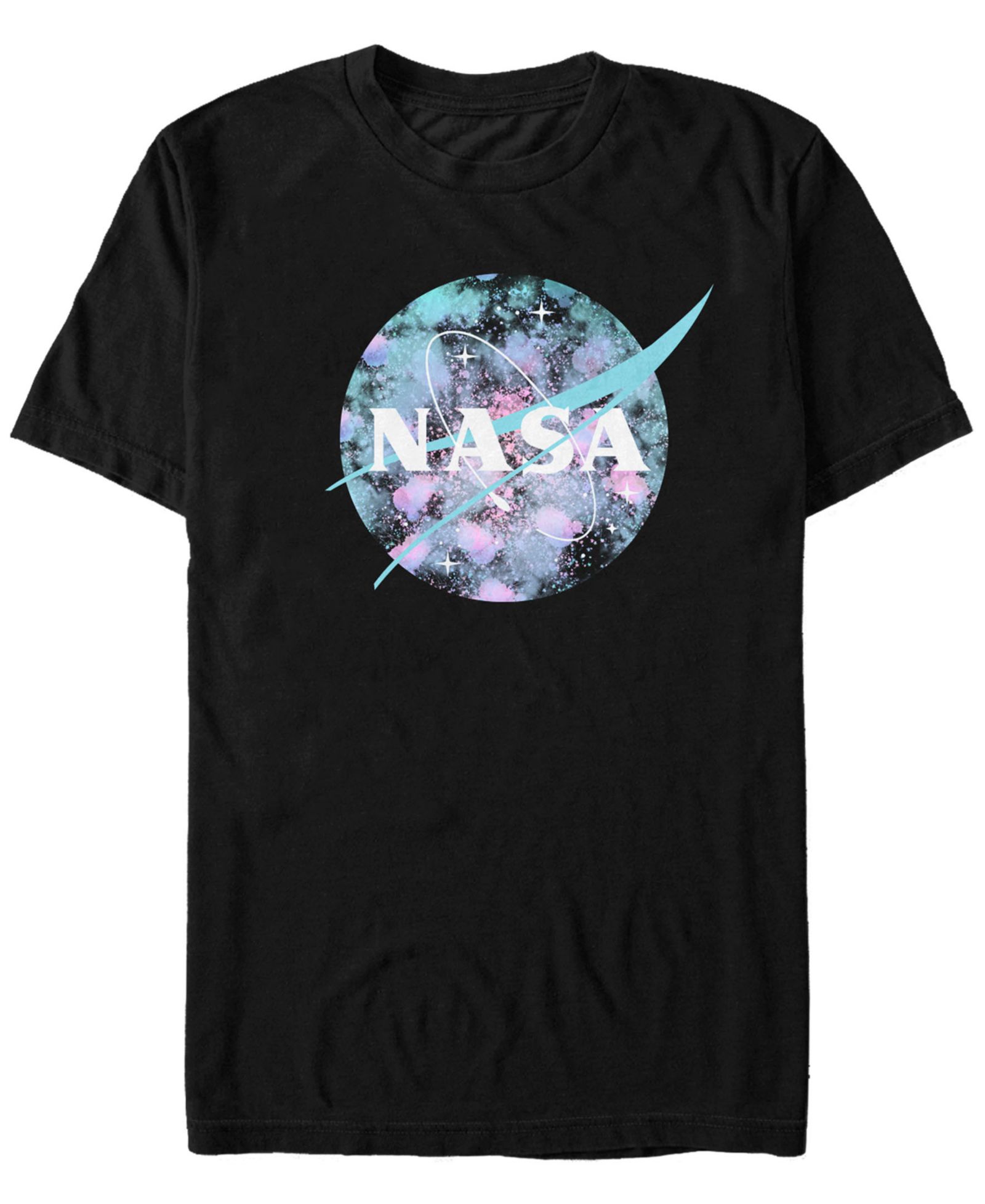 Fifth Sun NASA Men's Spray Paint Galaxy Logo Short Sleeve T- shirt