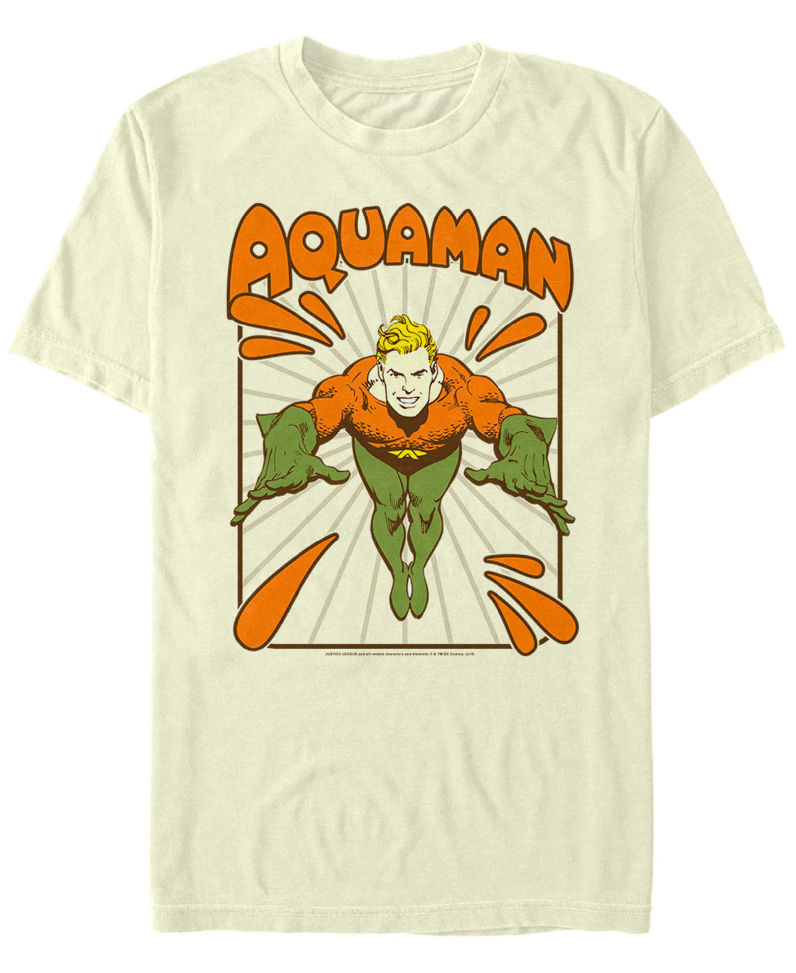Fifth Sun Men's Retro Aquaman Portrait футболка с коротким рукавом