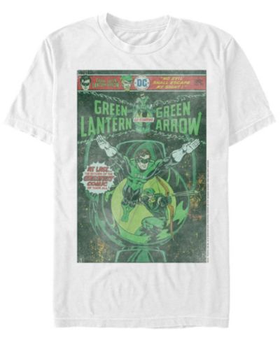Мужская футболка Fifth Sun DC Green Lantern Starring Green Arrow Comic Cover с коротким рукавом