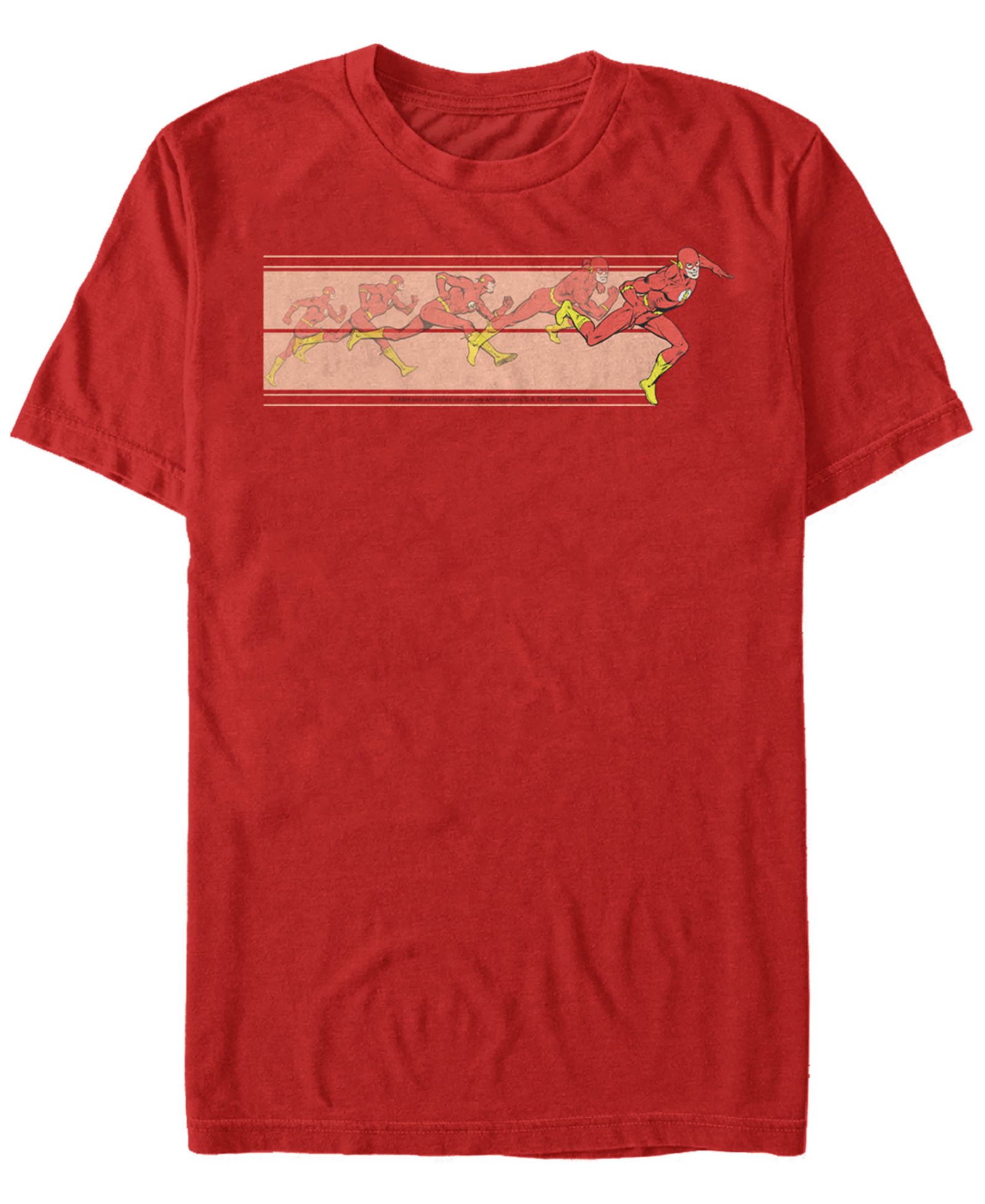 Fifth Sun DC Men's The Flash Running Fast Short Sleeve T-Shirt
