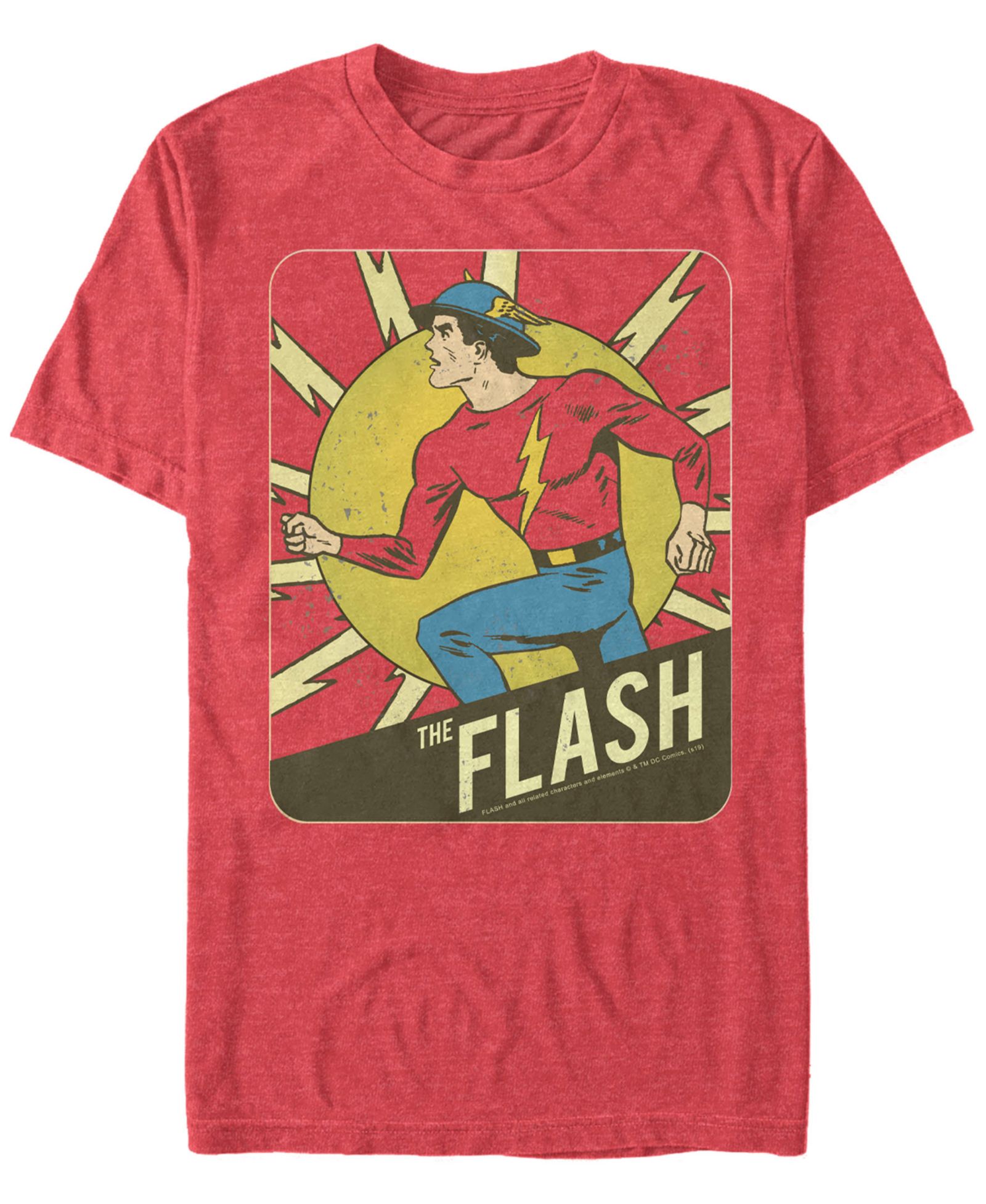 Fifth Sun DC Men's The Flash Classic Silver Age Short Sleeve T-Shirt
