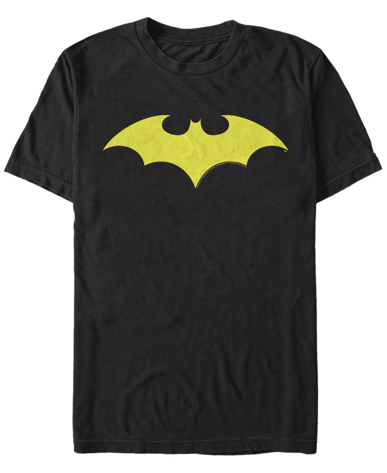 Мужская футболка Fifth Sun DC Batman Classic Yellow Bat Logo, короткий рукав