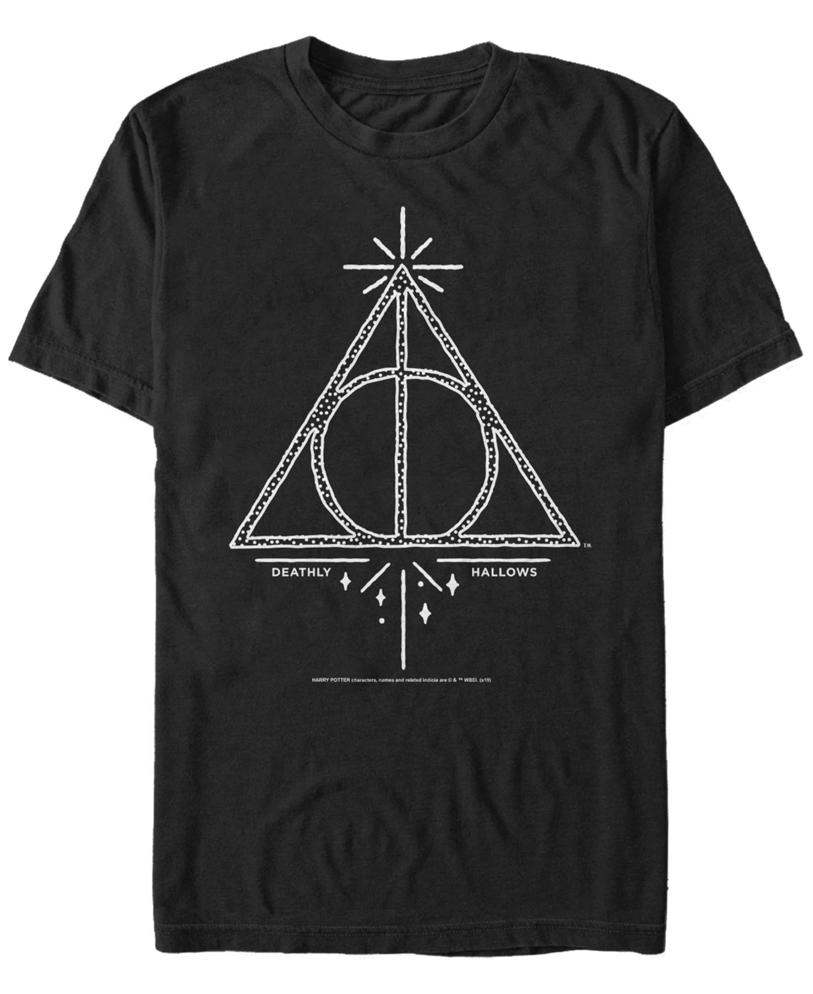 Fifth Sun Harry Potter Мужской Deathly Hallows Line Sketch Short Sleeve T-Shirt