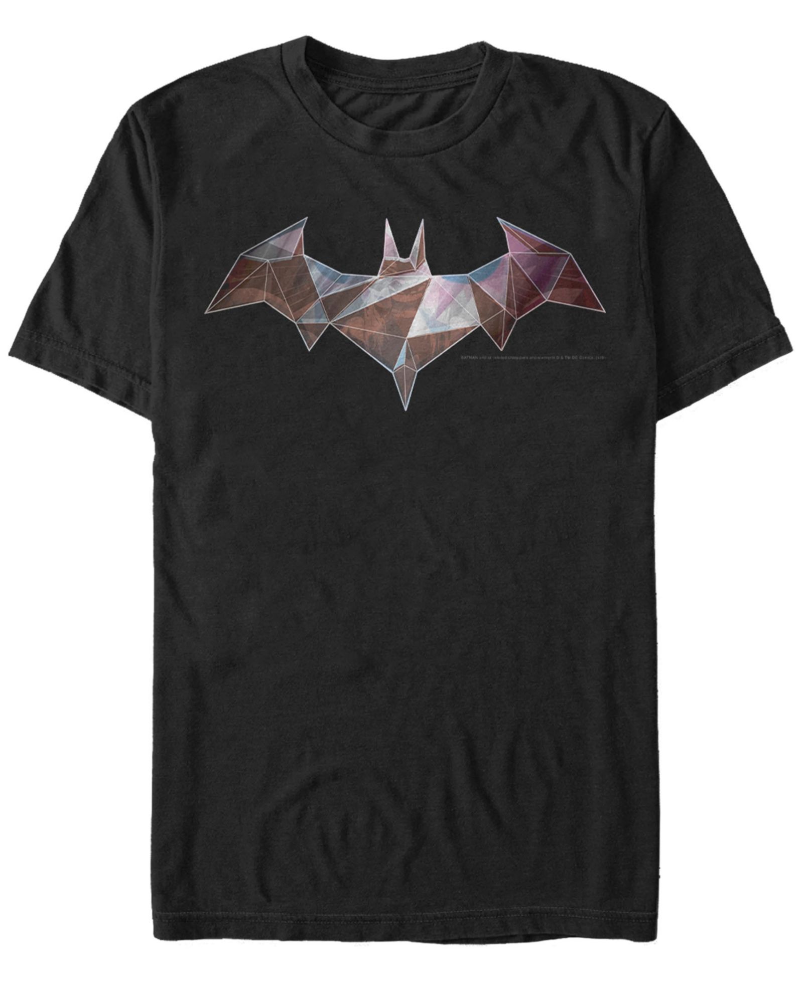 Fifth Sun DC Men's Batman Geometric Bat Logo Short Sleeve T-Shirt