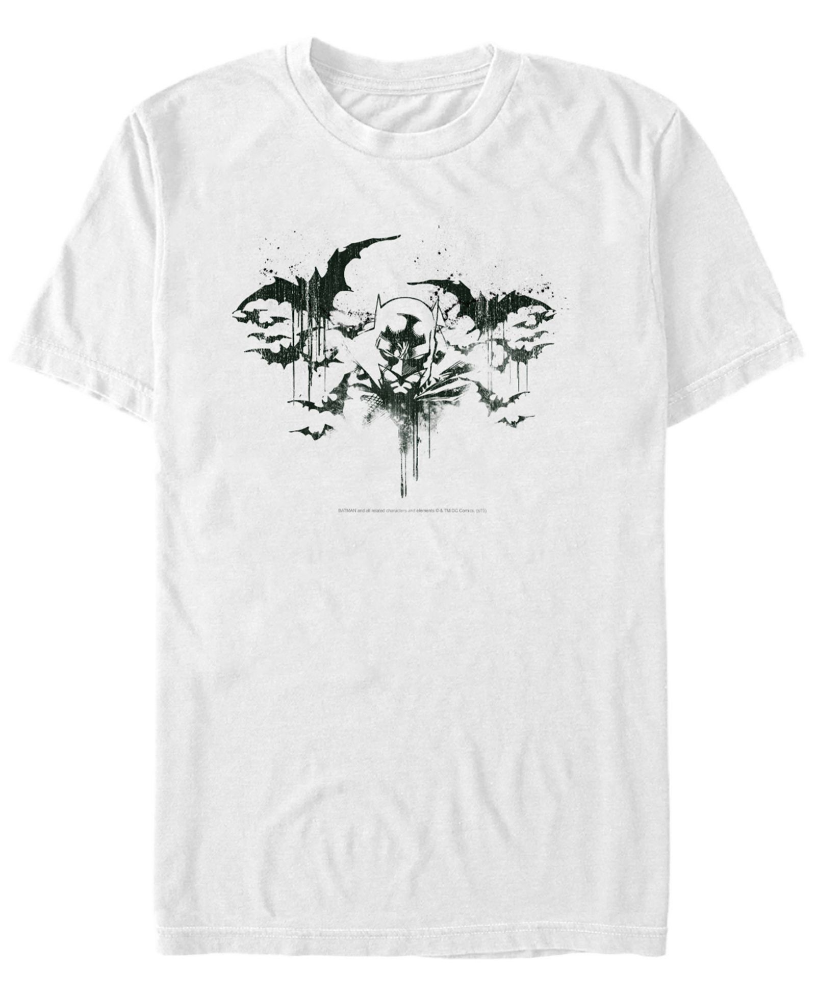 Fifth Sun DC Men's Batman Paint Bats Short Sleeve T-Shirt