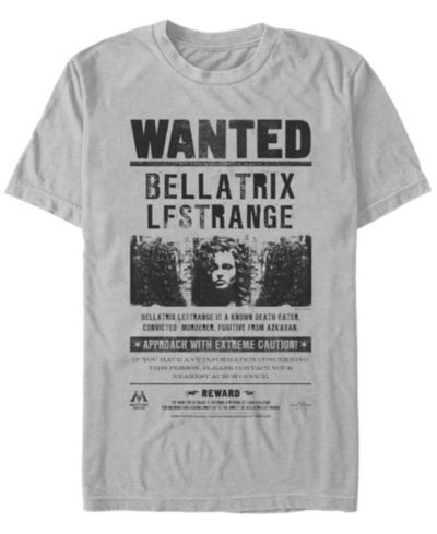 Fifth Sun Мужская футболка Harry Potter Bellatrix Lestrange Wanted Poster Short Sleeve