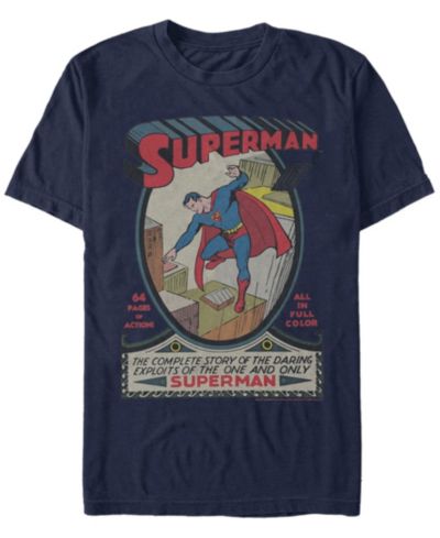 Fifth Sun DC Men's Superman The Complete Story Comic Cover Short Sleeve T-Shirt
