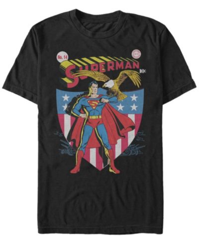 Fifth Sun DC Men's Superman Classic Comic Cover Short Sleeve T-Shirt