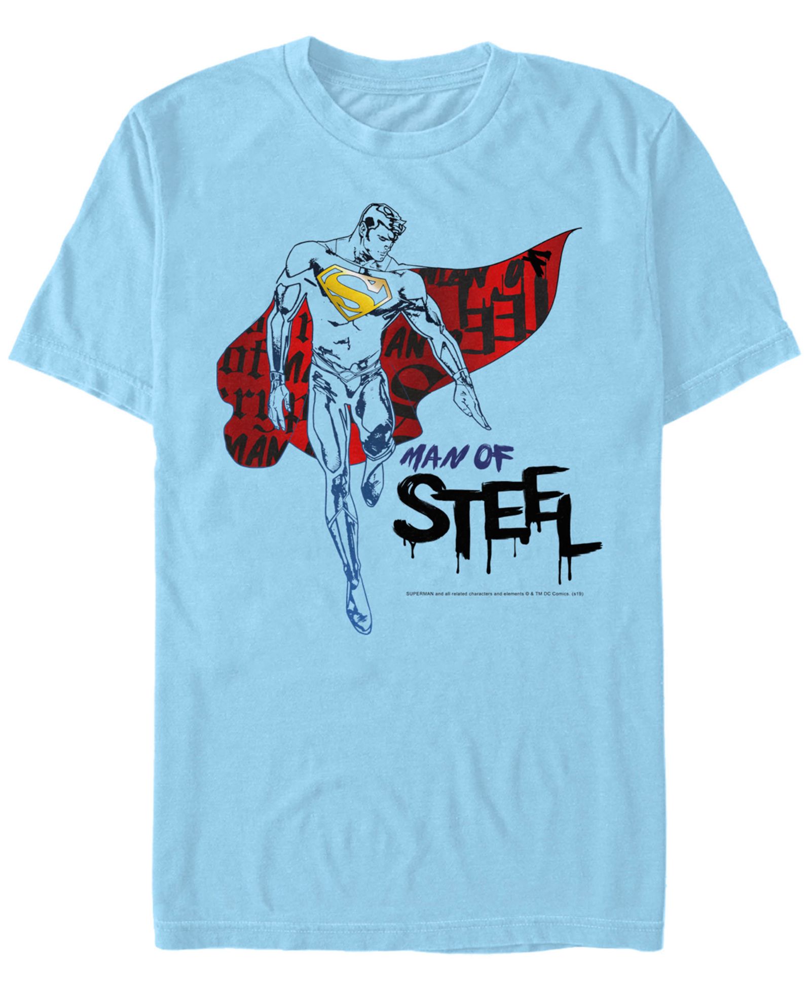 Fifth Sun DC Men's Superman Man of Steel Short Sleeve T-Shirt