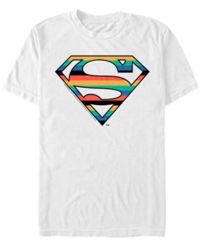 Fifth Sun Мужская футболка Fifth Sun DC Men's Superman Stripes Logo Short Sleeve