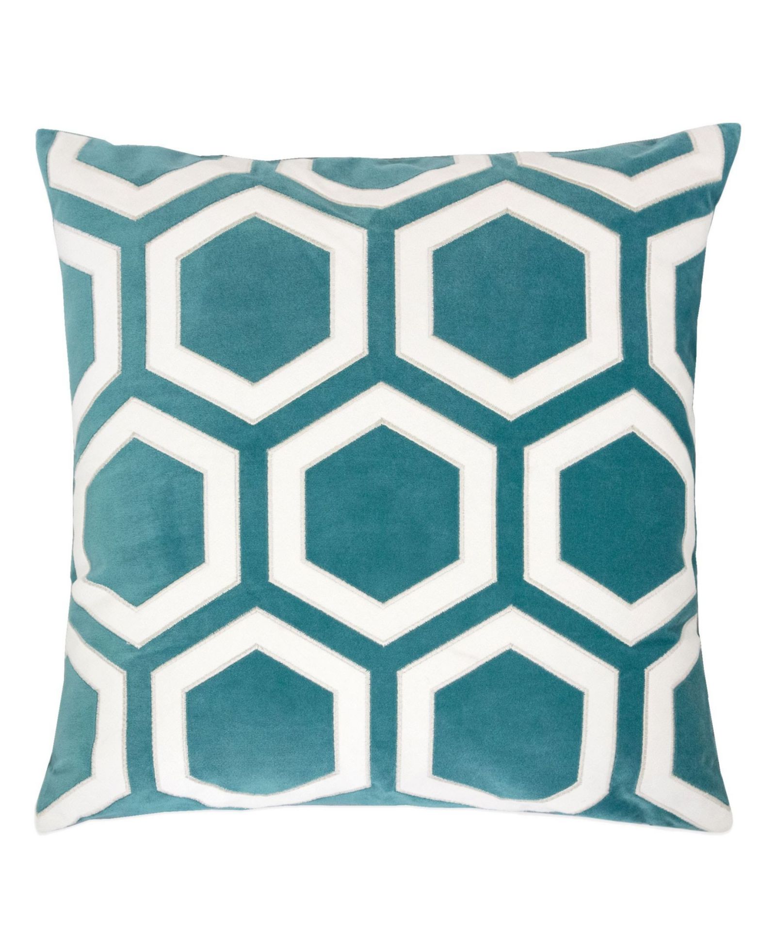 Homey Cozy Sadie Applique Velvet Decorative Pillow, 20" x 20"