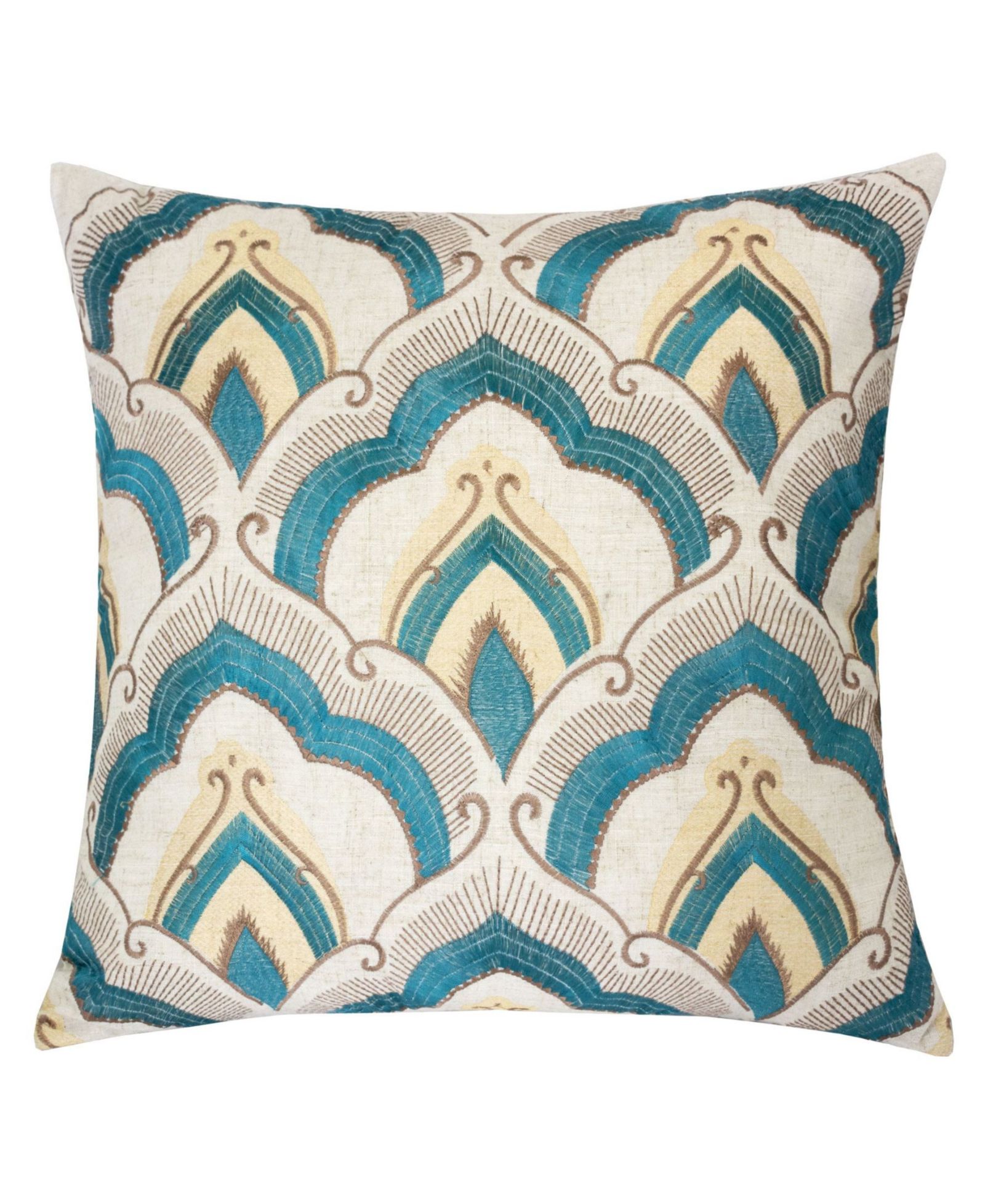 Homey Cozy Amy Embroidery Decorative Pillow, 20" x 20"