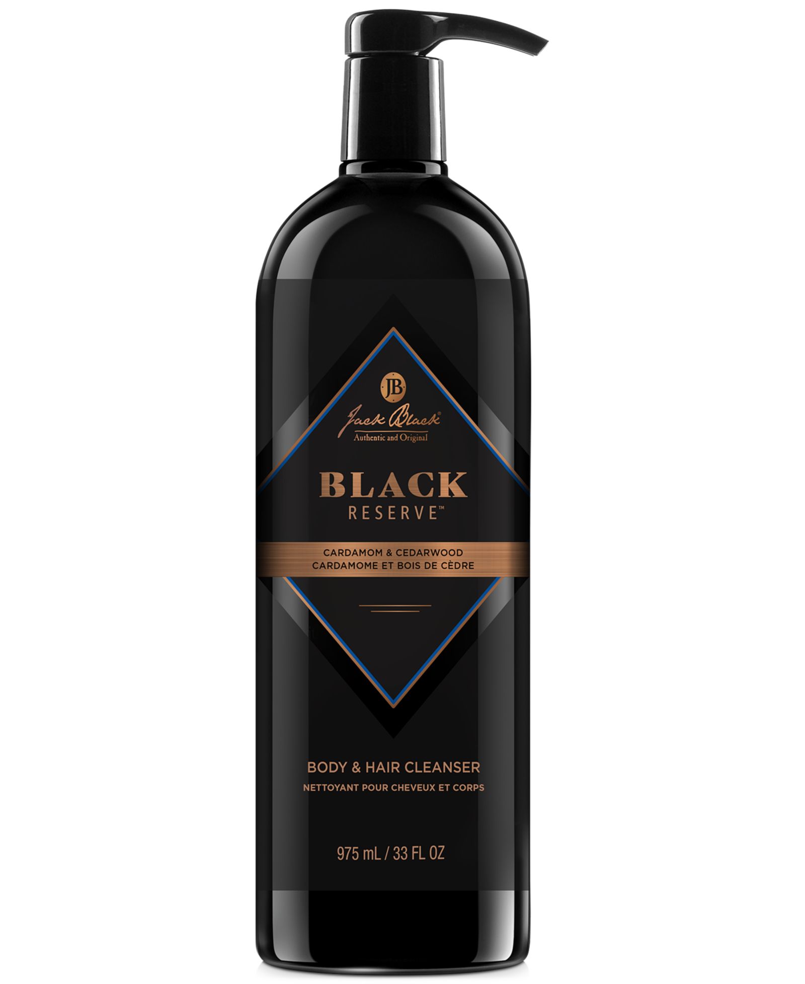 Jack Black Black Reserve™ очищающее средство для тела и волос, 33-oz.