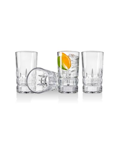 Стаканы Godinger Crosby Square Highball, набор из 4 шт