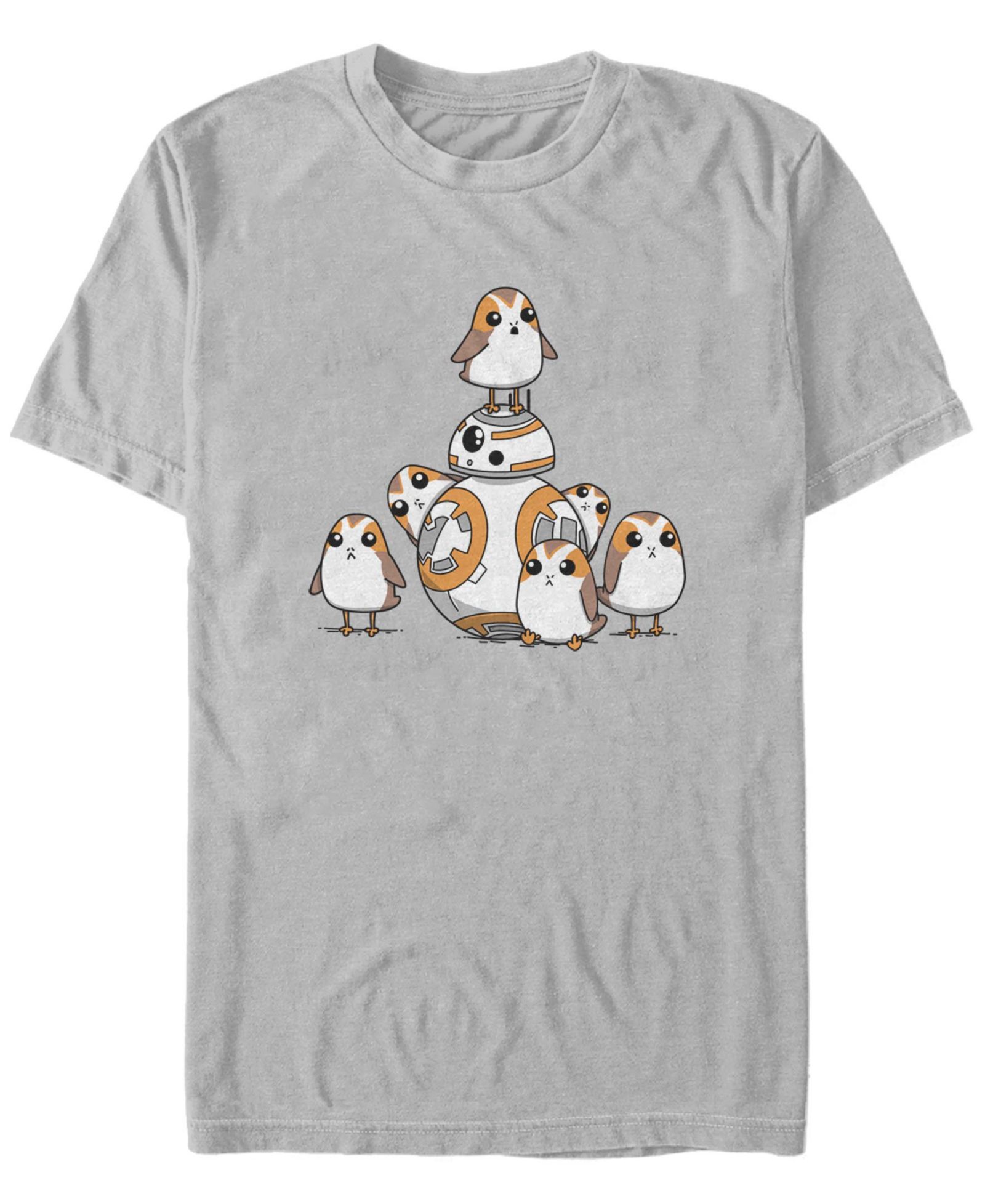 Футболка Fifth Sun Men's Star Wars - Episode 8 BB8 and Porgs Short Sleeve