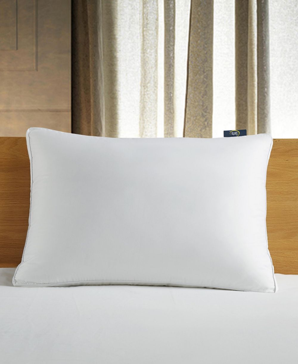 Serta White Down Fiber Side Sleeper Pillow, King